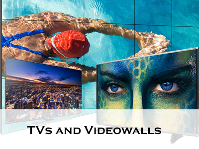 TVs and Videowalls
